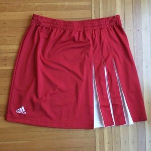 Climalite Adidas Tennis Golf Skirt, Red Size Med